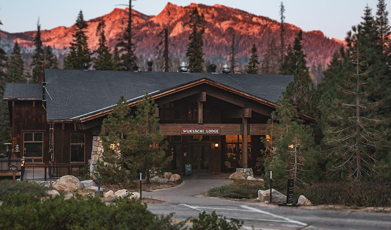 Exterior view of Wuksachi Lodge in Sequoia National Park