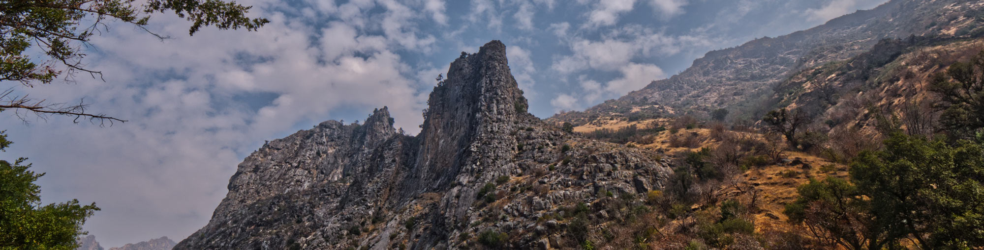 A rocky mountain peak in Kings Canyon National Park